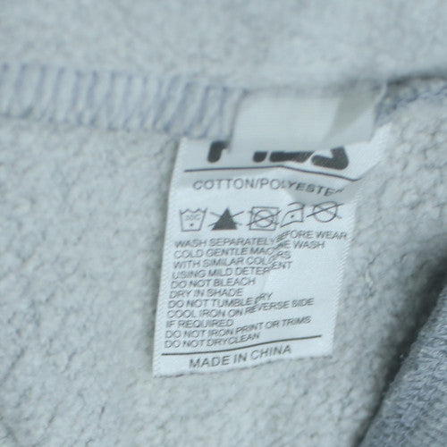 FILA Mens Grey Crew Neck Pullover Sweatshirt L Regular Fit