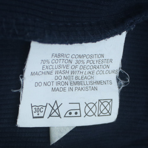 Starter Black Label Men's Blue Pullover Hoodie Size M