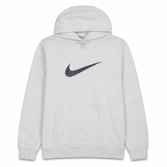 Nike Men's White XL Pullover Hoodie Graphic Logo Fleece