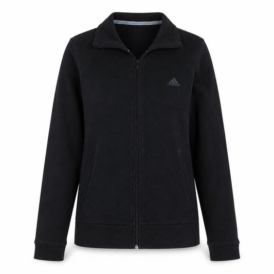 Adidas Women Black Size 16 Full Zip Sweatshirt Jacket