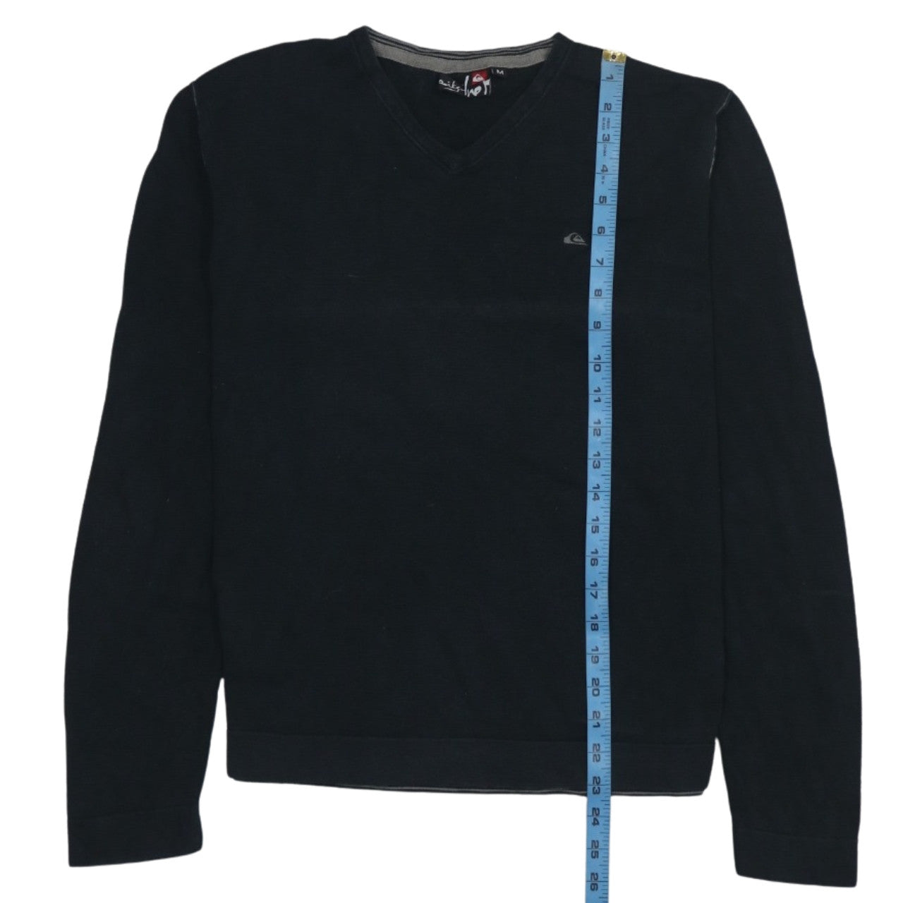 Quiksilver Men's Black V-Neck Knit Sweatshirt Size M