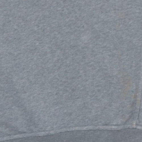 Nike Men's Grey Pullover Hoodie L Regular Fit Fleece Sportswear
