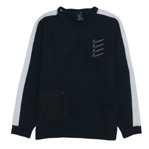 Nike Men's Black S Dri-Fit Crew Neck Pullover Sweatshirt