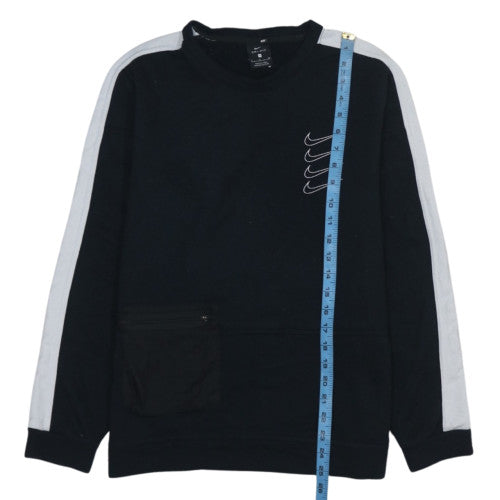 Nike Men's Black S Dri-Fit Crew Neck Pullover Sweatshirt