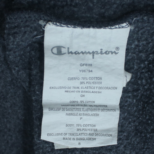 Champion Men's Black Pullover Hoodie S Camouflage Logo Fleece