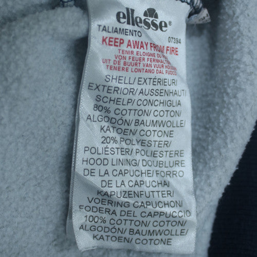 Ellesse Men’s Blue Pullover Hoodie S Regular Fit Graphic Logo