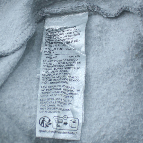 Levi's Men's Grey Pullover Sweatshirt L Crew Neck Fleece Regular Fit