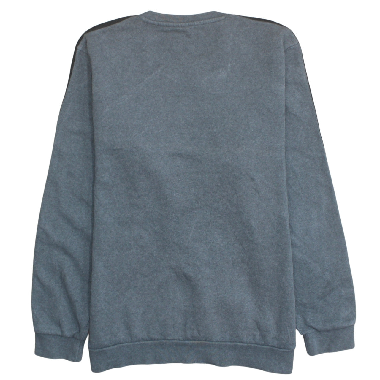 Adidas Mens Grey Logo Crew Neck Sweatshirt Size L Pullover