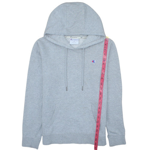 Champion Women's Grey Pullover Hoodie Medium Cotton Blend Athleticwear