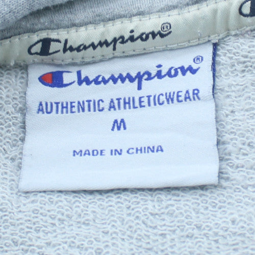Champion Women's Grey Pullover Hoodie Medium Cotton Blend Athleticwear