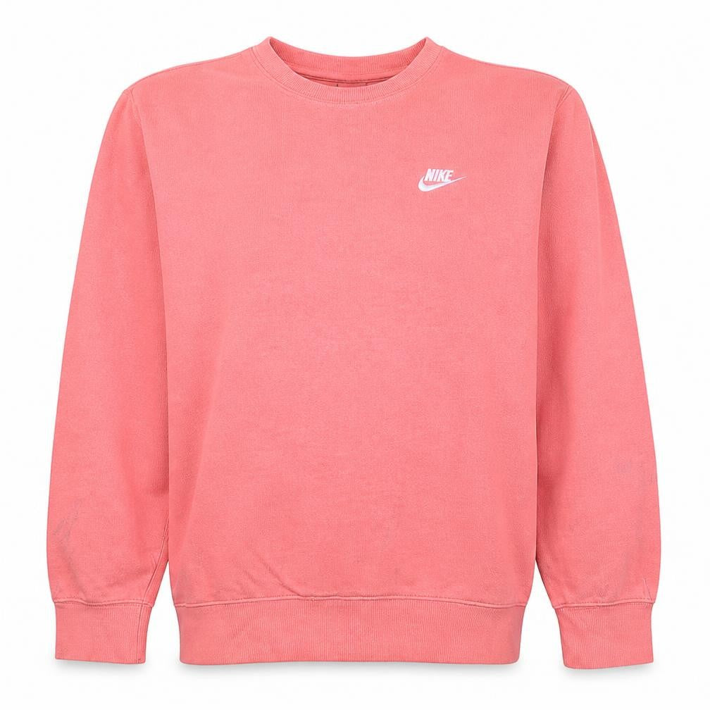 Nike Men's Pink Pullover Crew Neck Fleece Sweatshirt Size S