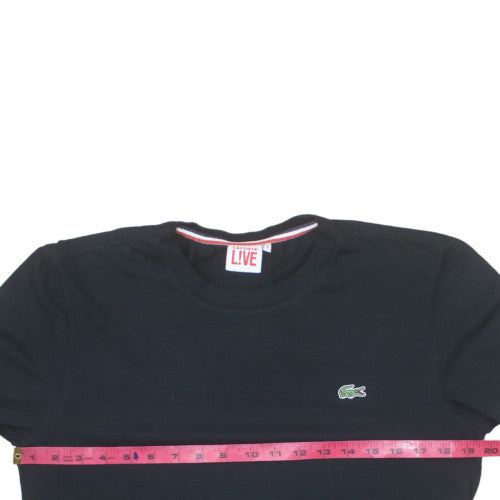 Lacoste Live Men's Black Crew Neck Short Sleeve Cotton T-Shirt M
