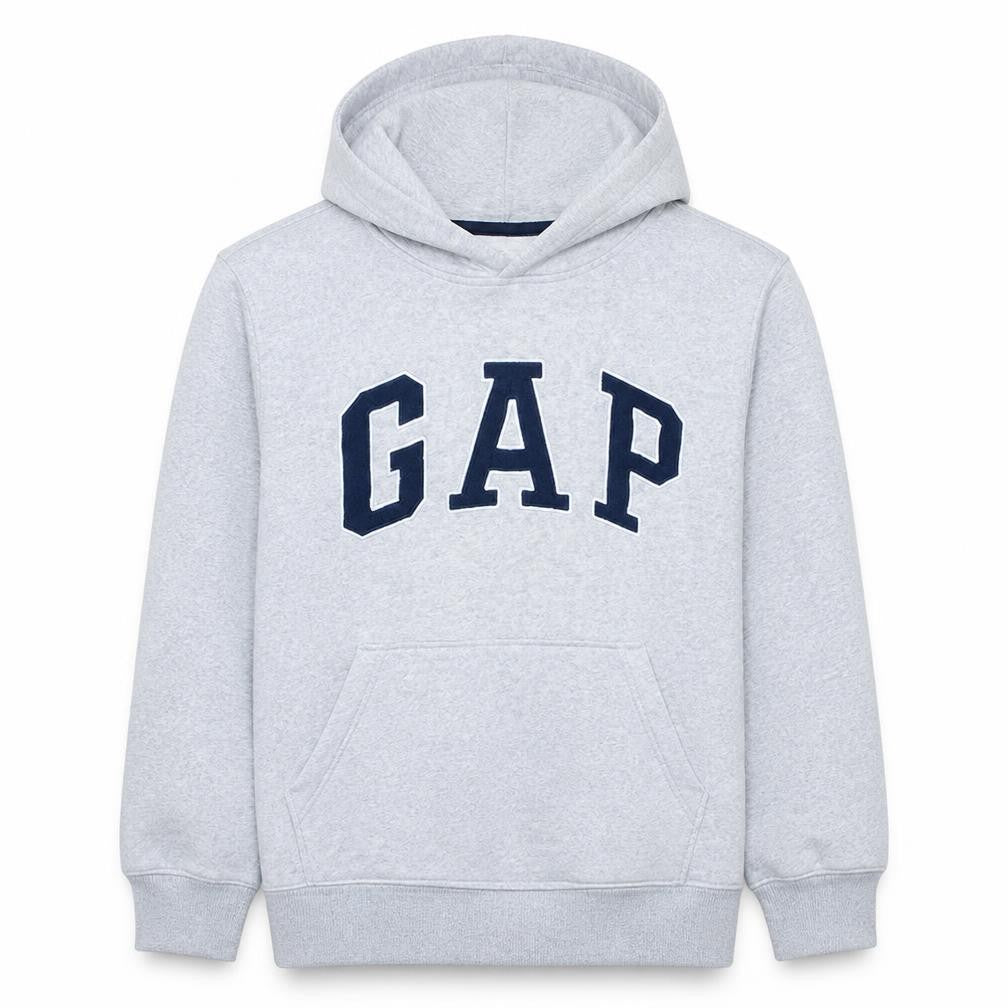 Gap Boys Grey XXL Pullover Hoodie with Logo Print
