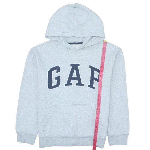 GAP Boys Grey XXL Pullover Hoodie with Logo Print