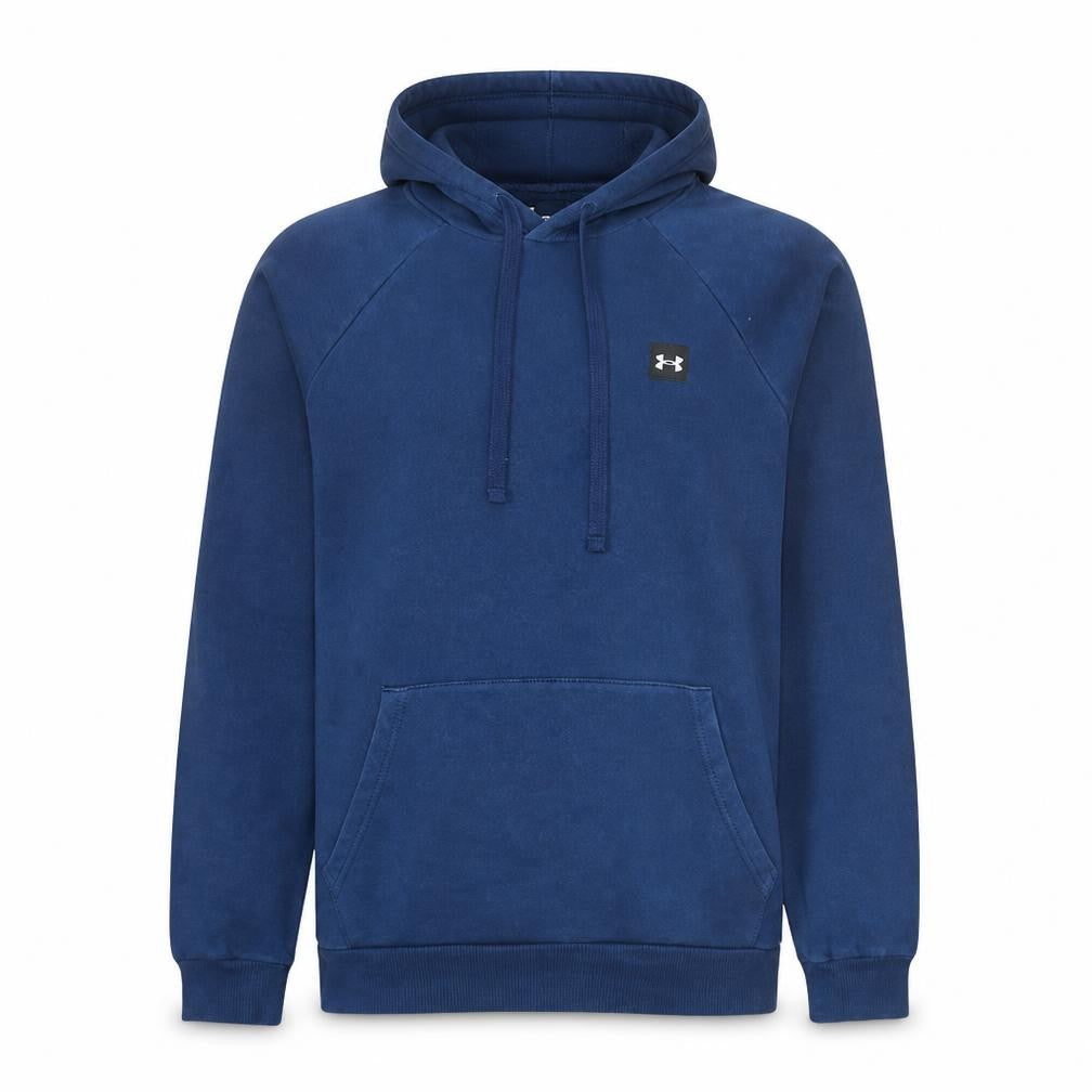 Under Armour Men's Blue Pullover Hoodie M Fleece Relaxed Fit