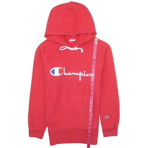 Champion Womens Red XS Reverse Weave Pullover Hoodie Sweatshirt