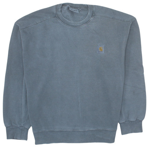 Carhartt Men's Blue L Pullover Sweatshirt Crew Neck Heavyweight