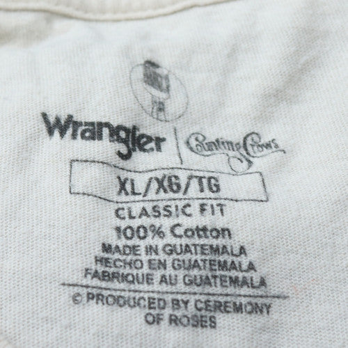 Wrangler Counting Crows Men's White XL Classic Fit Graphic Band T-Shirt