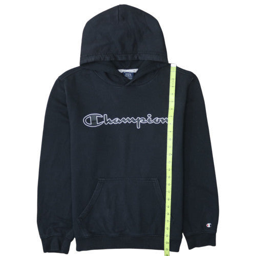 Champion Women's Black Pullover Hoodie Medium Cotton Blend