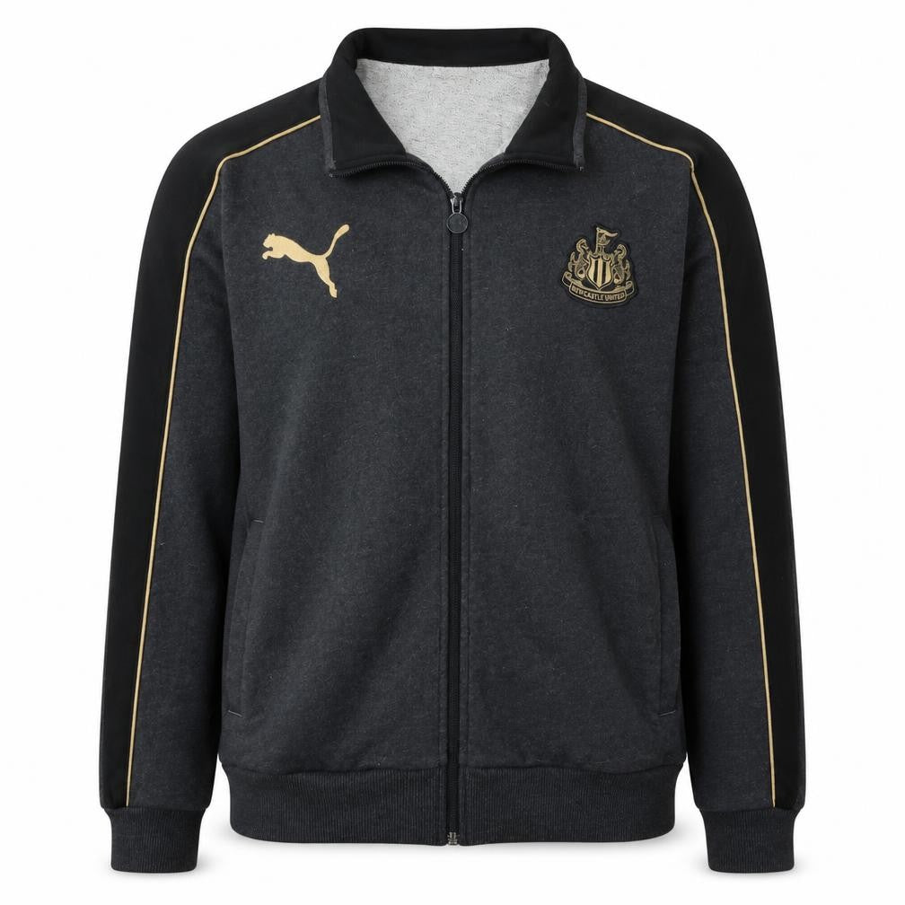Puma Men Black Full Zip Newcastle United Sweatshirt XL