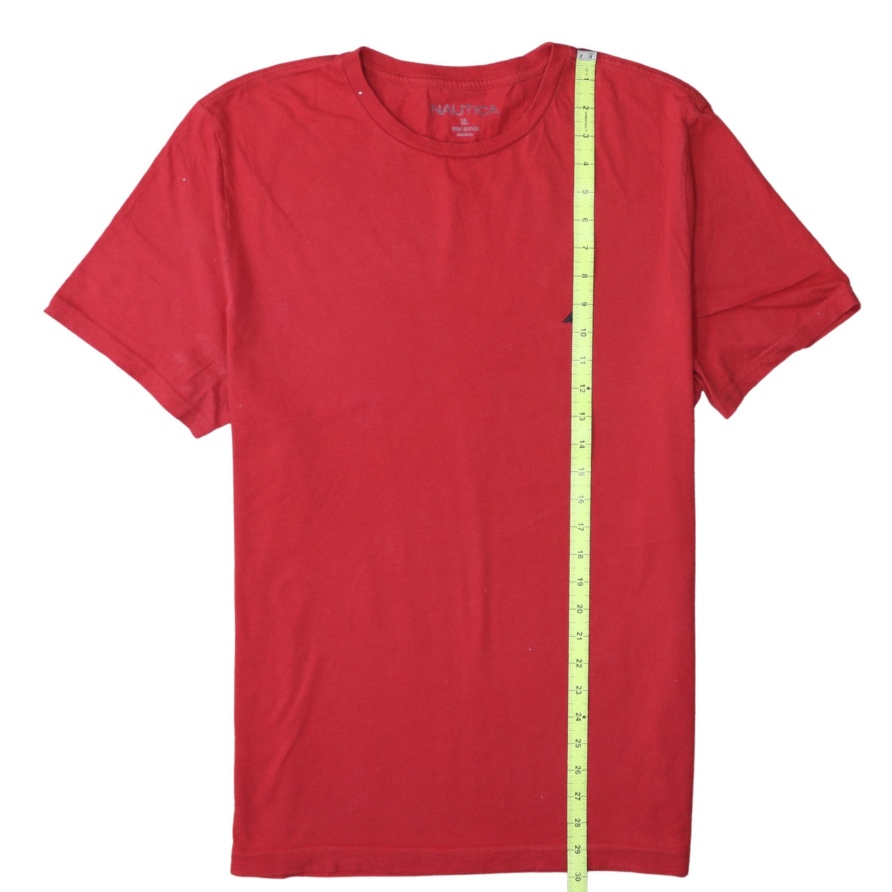 Nautica Men's Red XL Cotton Crew Neck Short Sleeve T-Shirt