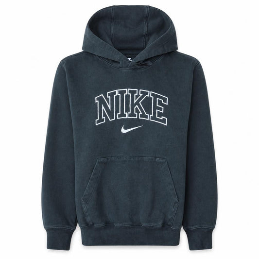 Nike Womens Black XS Pullover Hoodie with Logo Detail