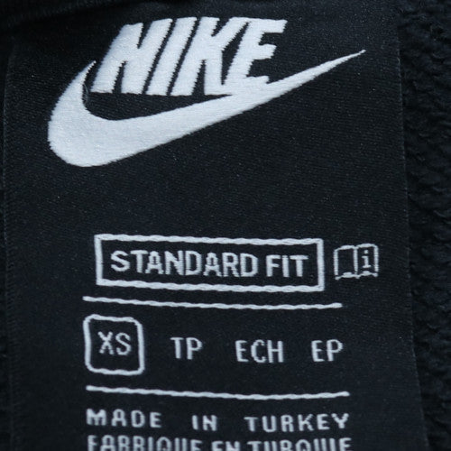 Nike Womens Black XS Pullover Hoodie with Logo Detail