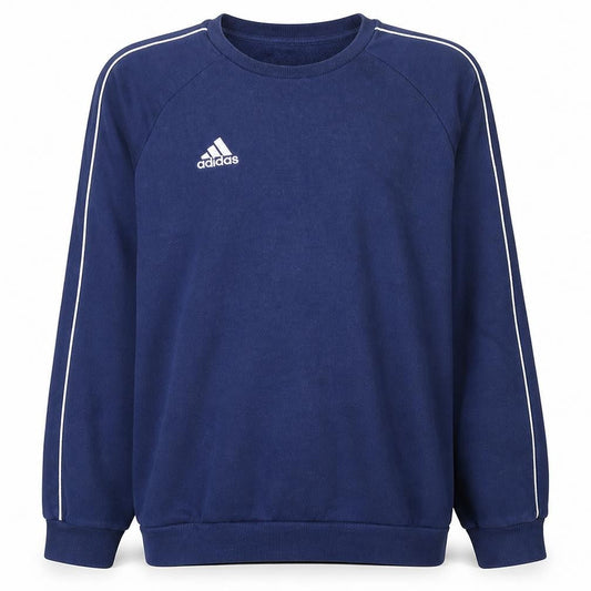 Adidas Men’s Blue Pullover Sweatshirt L Regular Fit Crew Neck