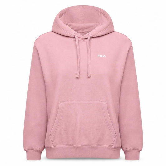 Fila Women Pink Pullover Hoodie XL Cotton Blend Casual
