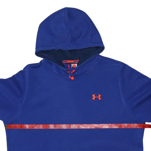Under Armour Mens Blue Pullover Hoodie Fleece Lined Size L Sportswear