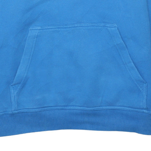 Quiksilver Boys Blue Pullover Hoodie Size 16 Cotton Blend Casual