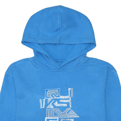 Quiksilver Boys Blue Pullover Hoodie Size 16 Cotton Blend Casual