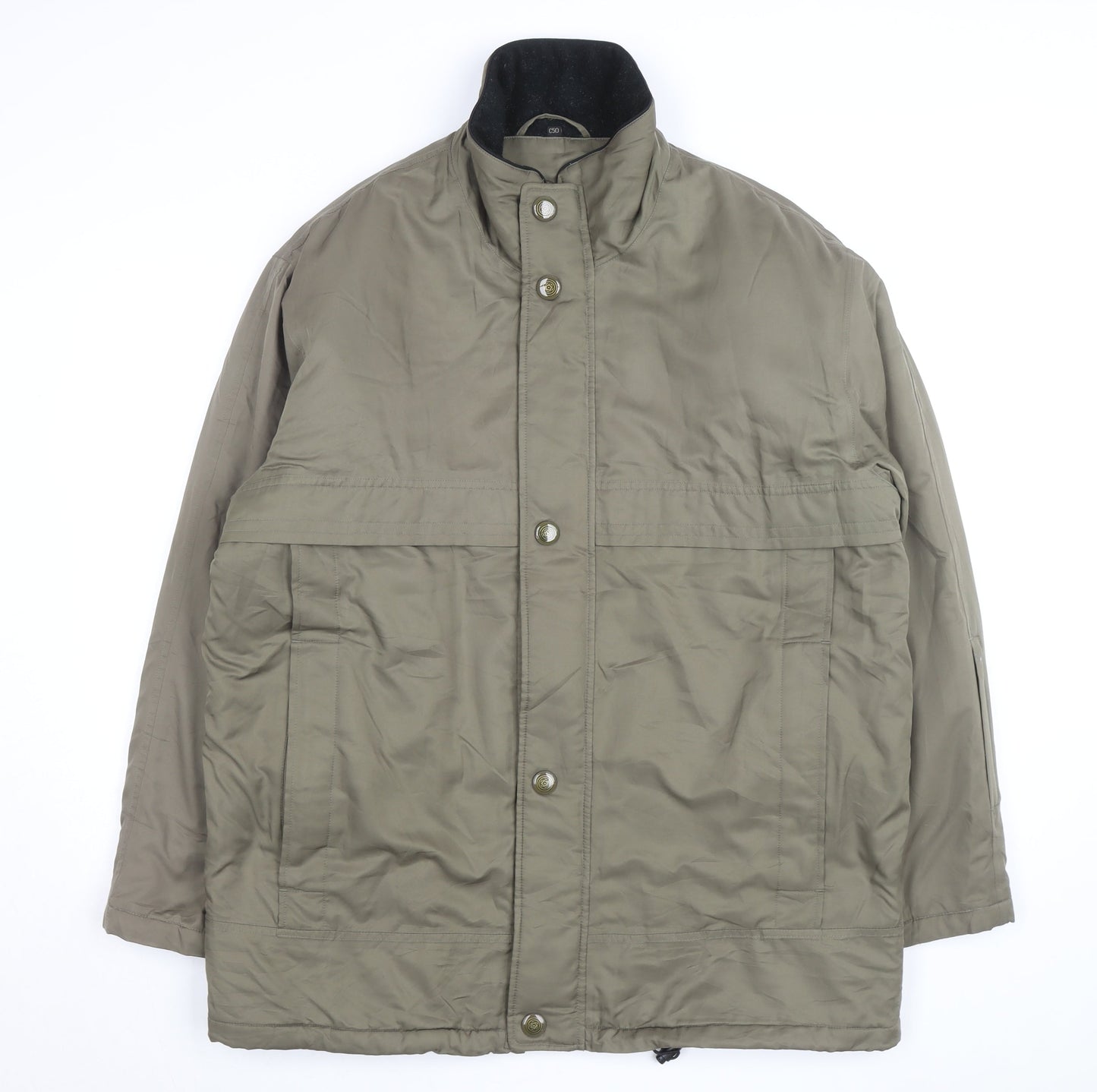 Rappson Men's Green Water Resistant Padded Parka Jacket Size 40