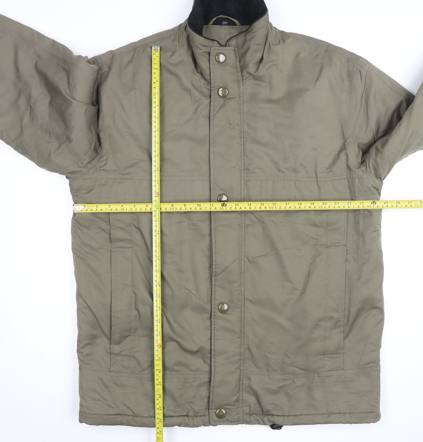 Rappson Men's Green Water Resistant Padded Parka Jacket Size 40