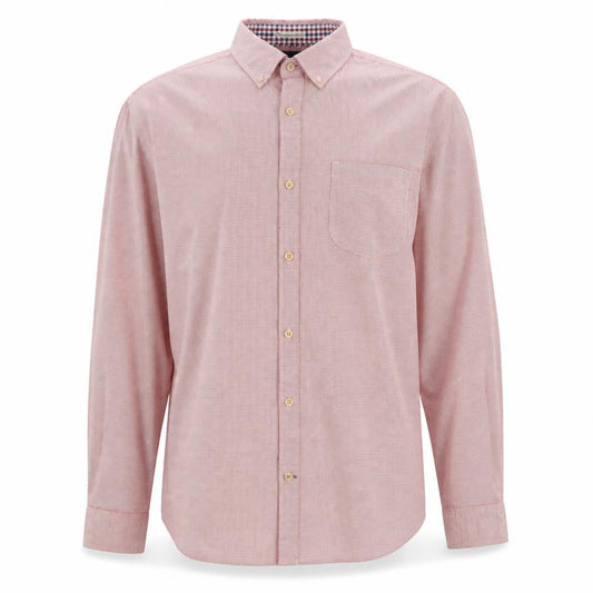 Springfield Men's Red Check Button-Down Shirt XL Custom Fit