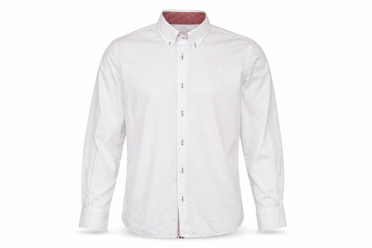 Yachting & Co Men's White Long Sleeve Button-Down Dress Shirt L