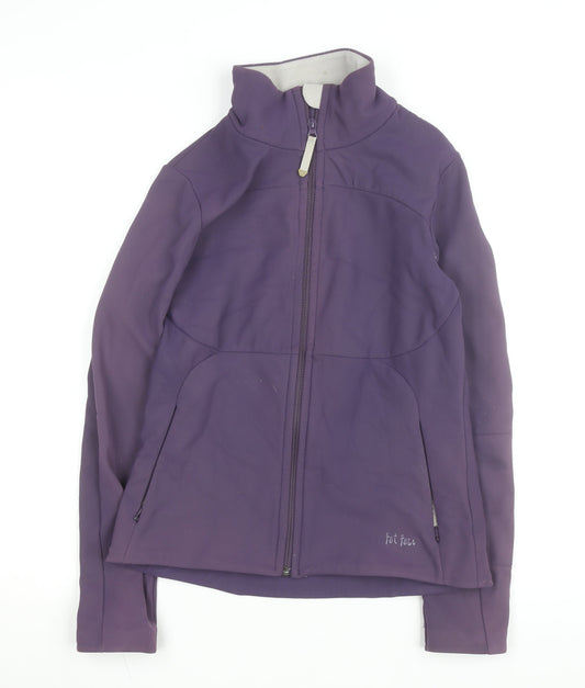 Fat Face Women Purple Soft Shell Active Jacket Size 10