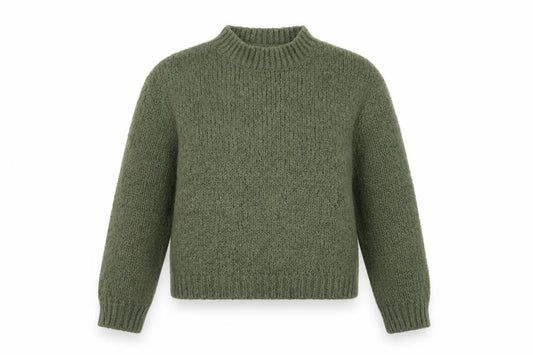 Zara Women Green Chunky-Knit Pullover Jumper Size 8