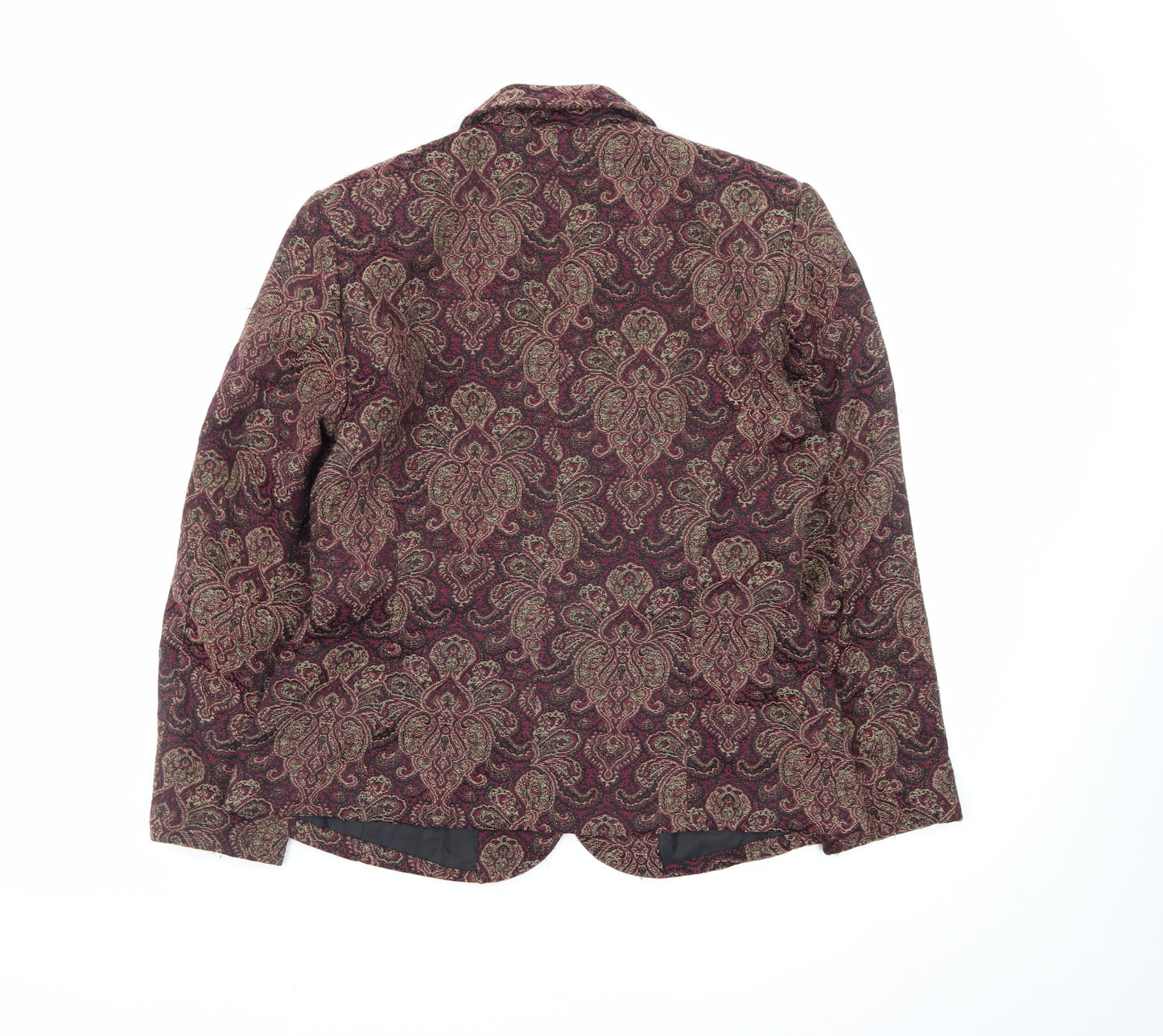 Jessica Womens Multicoloured Paisley Blazer Size 8 Classic Lined Jacket