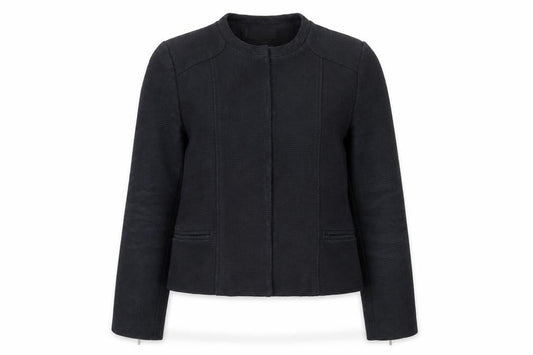 Mango Women’s Black XS Collarless Slim Fit Blazer Jacket