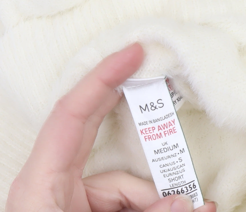 Marks and Spencer Ivory Knit Women's M Elastic Waist Lounge Sweatpants