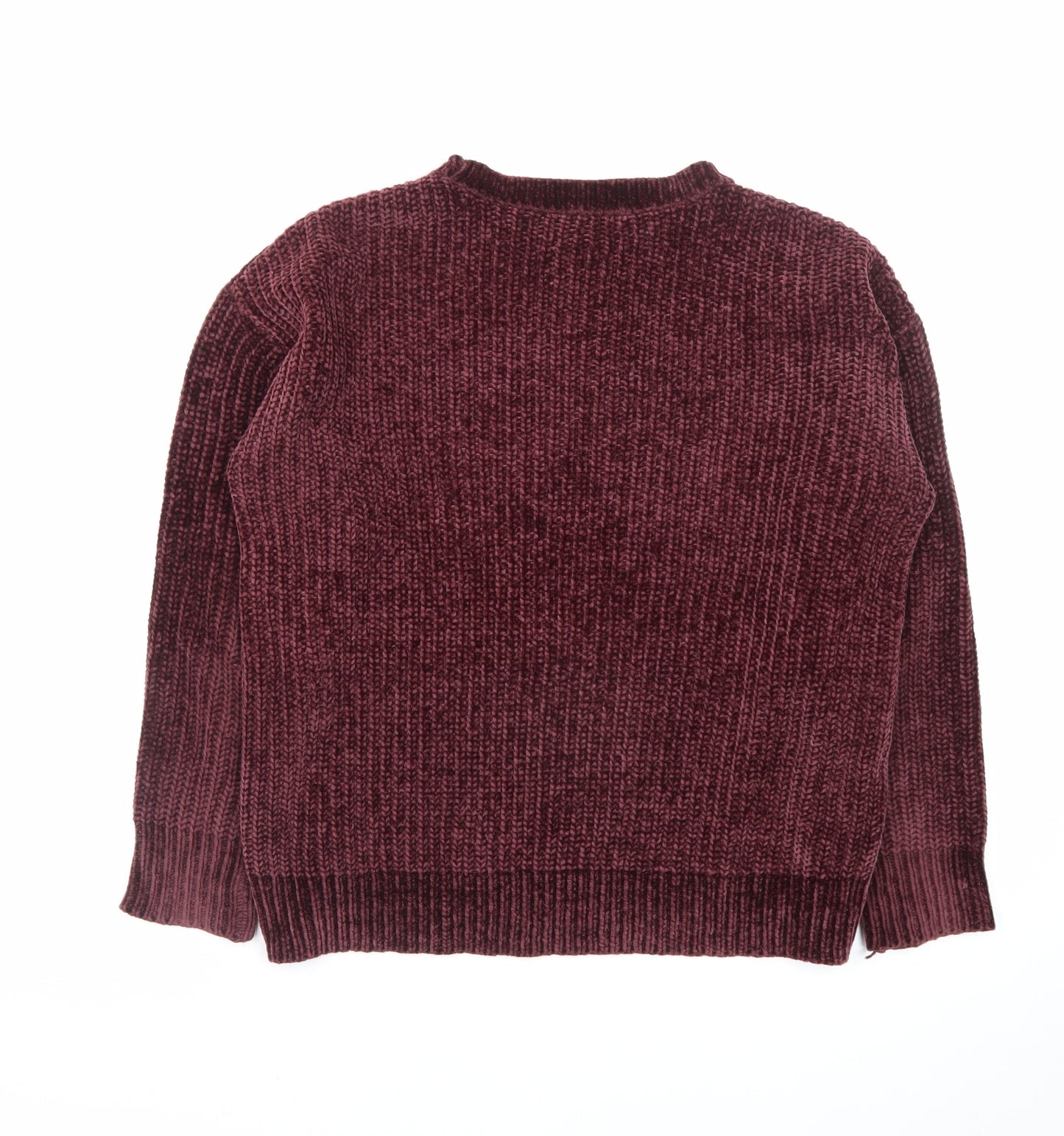 Dorothy Perkins Women’s Burgundy Knit Pullover Jumper UK 8