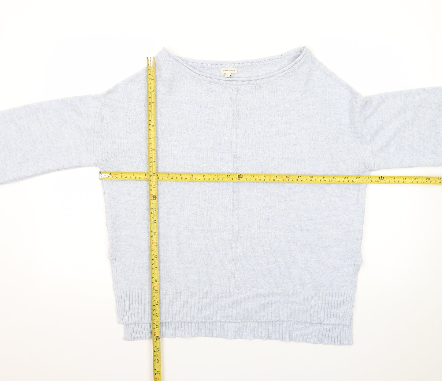 River Island Women’s Blue Knit Pullover Jumper Size S