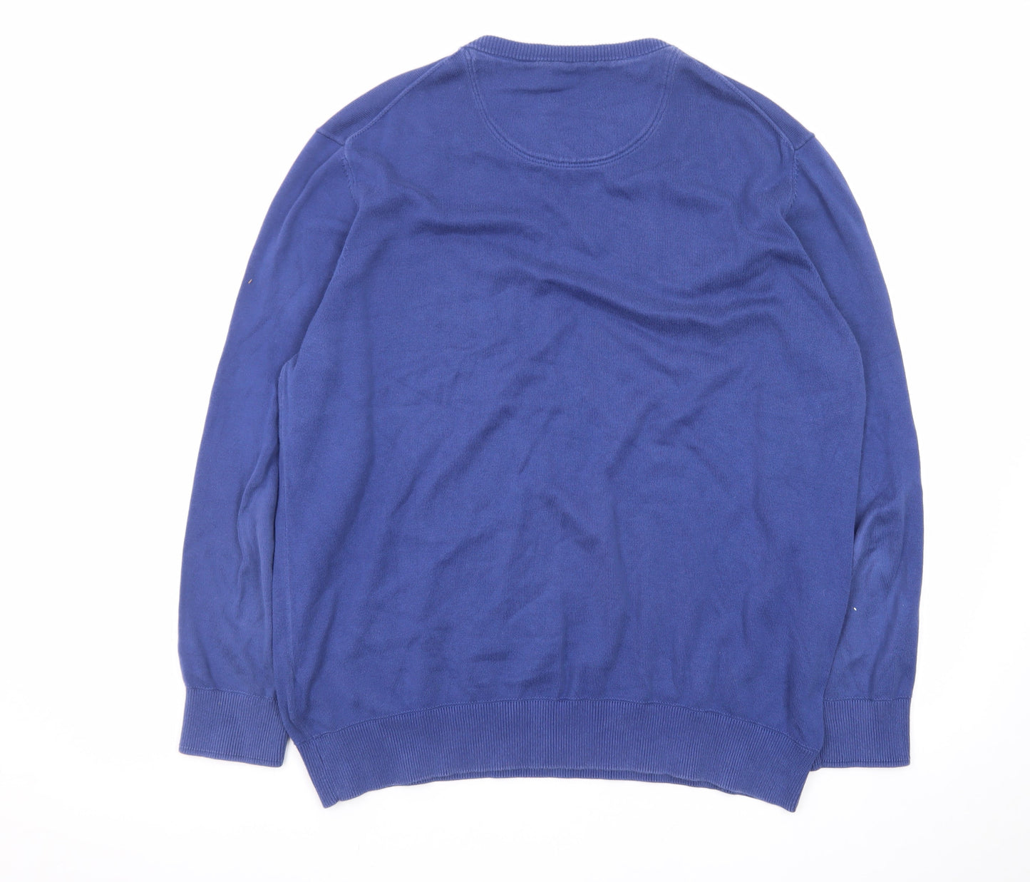 Timberland Men's Blue Cotton Crew Neck Pullover Jumper XL