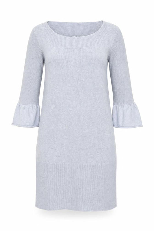 Poetry Women Grey Cotton Linen Jumper Dress Size 10