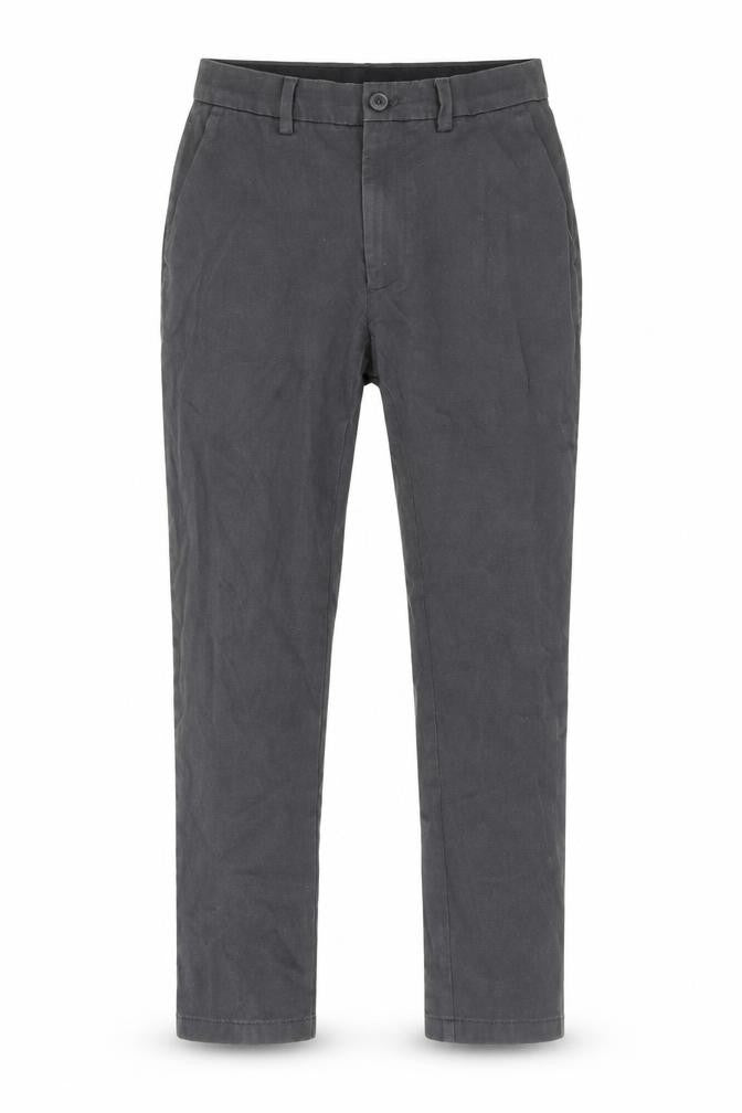Marks & Spencer Men's Grey Slim Fit Cotton Chino Trousers 30W 29L