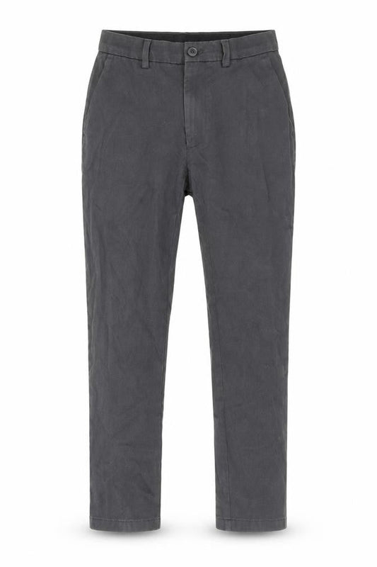 Marks & Spencer Men's Grey Slim Fit Cotton Chino Trousers 30W 29L