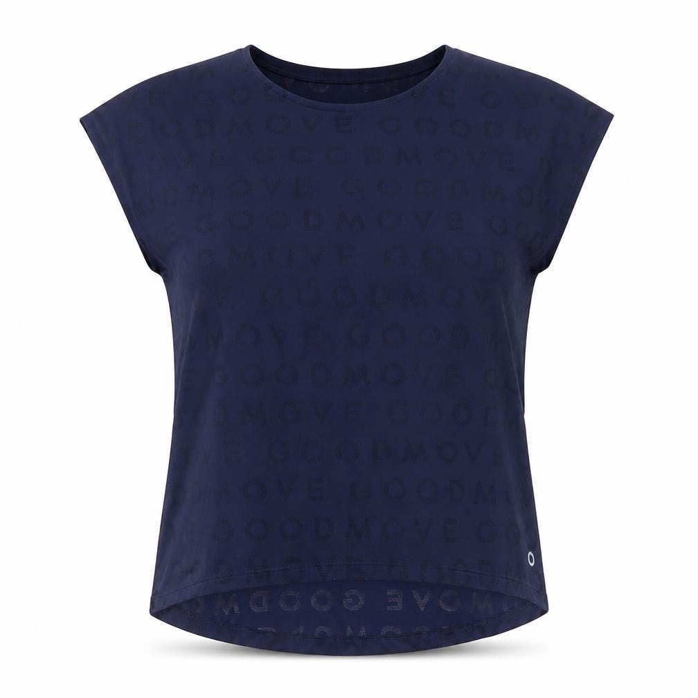 Marks & Spencer Women Navy Blue Polyester Blend Sleeveless T-Shirt Size 12