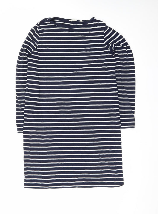Fat Face Women’s Blue Striped Cotton Shift Dress Size 10