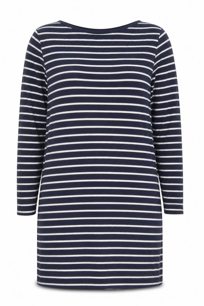 FatFace Women’s Blue Striped Cotton Shift Dress Size 10